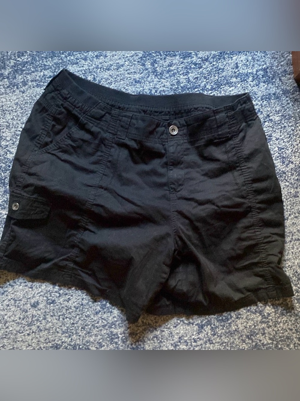 Style & Co. Black Cargo Shorts with Pocket Flap